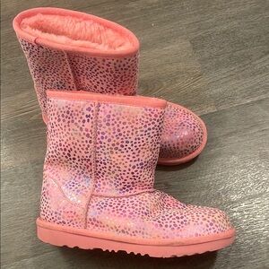 UGG Pink and Purple Polka Dot Boots